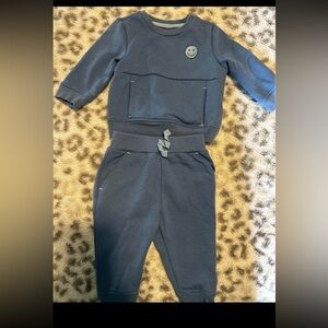 Kids Navy Blue Sweatshirt and Jogger Set